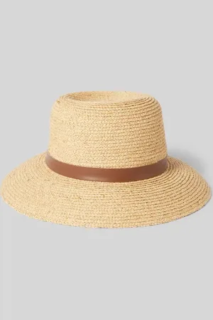 Loevenich Kapelusz słomiany z tasiemką z materiału model ‘Raffia’