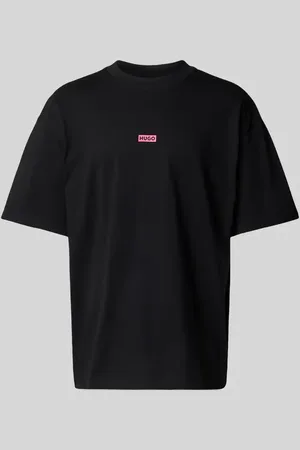 Hugo Blue T-shirt z nadrukiem z logo model ‘Nalono’