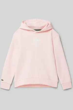 Lacoste Bluza z kapturem z nadrukiem z logo