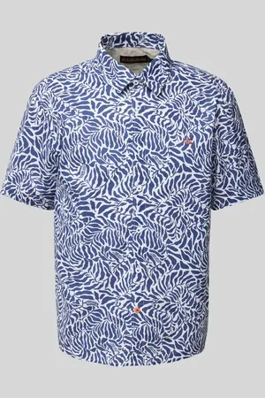 Napapijri Koszula casualowa o kroju slim fit z wyhaftowanym logo