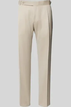 Carl Gross Spodnie do garnituru o kroju slim fit w kant model ‘Tarson’
