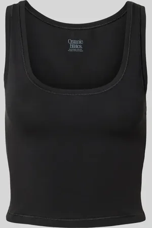 Organic Basics Top o kroju slim fit z dodatkiem bawełny
