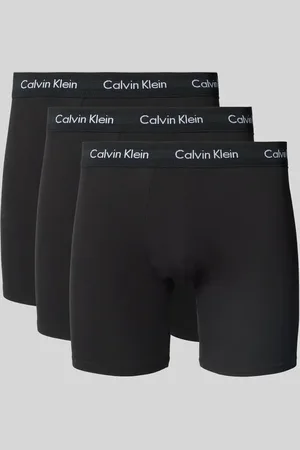 Calvin Klein Bokserki w stylu retro o kroju classic fit w zestawie 3 szt. — długie nogawki