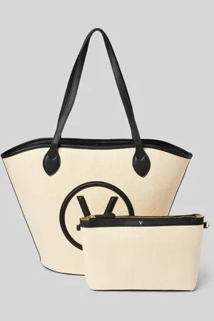 VALENTINO Torba shopper z naszywką z logo model ‘COVENT’