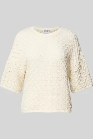 Jake*s Sweter z dzianiny z rękawem o dł. 3/4