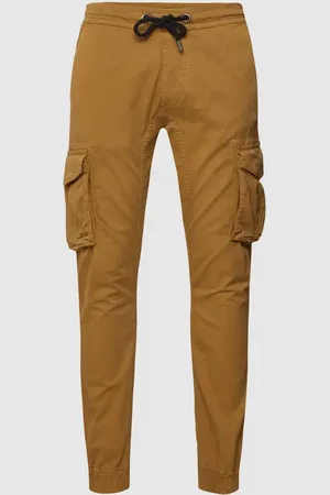 Alpha Industries Spodnie cargo z detalami z logo model ‘Twill’