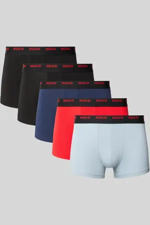HUGO BOSS Obcisłe bokserki z elastycznym paskiem z logo w zestawie 5 szt.