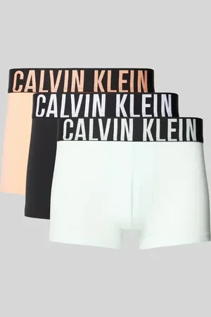 Calvin Klein Obcisłe bokserki z elastycznym paskiem z logo w zestawie 3 szt.