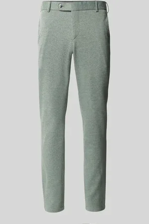 Atelier Torino Spodnie do garnituru o kroju slim fit ze szlufkami na pasek