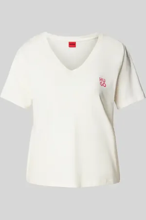 HUGO BOSS Góra od piżamy z nadrukiem z logo model ‘NIKA’
