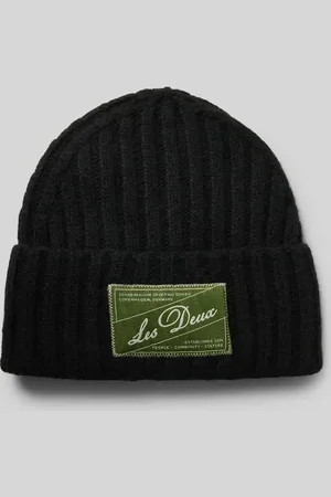 Les Deux Czapka wełniana z naszywką z logo