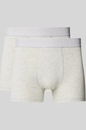 Knowledge Cotton Apparal Majtki z elastycznym paskiem z logo w zestawie 2 szt.