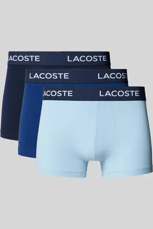 Lacoste Obcisłe bokserki z elastycznym paskiem z logo w zestawie 3 szt.