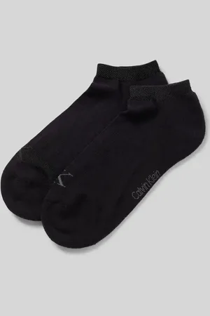 Calvin Klein Krótkie skarpety z nadrukiem z logo w zestawie 2 szt.