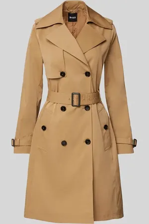 HUGO BOSS Trencz z paskiem w talii model ‘Conry’