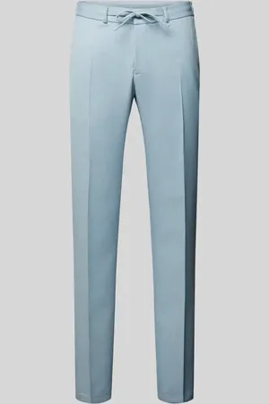 Zuitable Spodnie do garnituru o kroju slim fit w kant model ‘SPARTAFLEX’