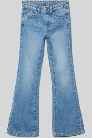 TOM TAILOR Jeansy o kroju slim fit z rozszerzaną nogawką z mieszanki bawełny