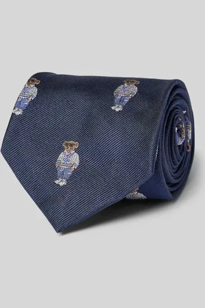 Ralph Lauren Krawat jedwabny z wyhaftowanym motywem