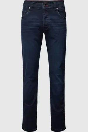 Bugatti Jeansy o kroju slim fit w jednolitym kolorze