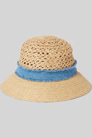 Loevenich Kapelusz słomiany z opaską model ‘Raffia Glocke’