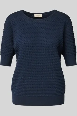 Freequent Sweter z dzianiny z rękawem o dł. 1/2 model ‘Dodo’