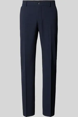 SELECTED Spodnie do garnituru o kroju slim fit w kant model ‘JOSE’