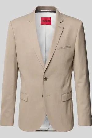 HUGO BOSS Marynarka na dwa guziki o kroju slim fit z kołnierzem z połami model ‘Arti’