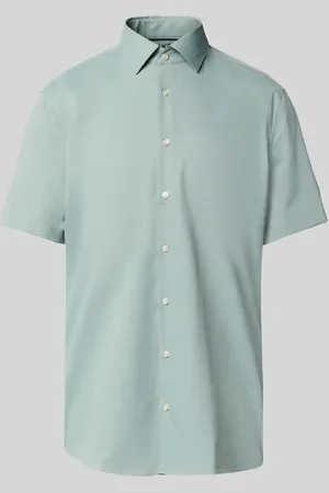 Jake*s Koszula biznesowa o kroju slim fit z krótkim rękawem
