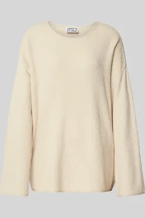 Jake*s Sweter z dzianiny o kroju oversized z fakturowanym wzorem
