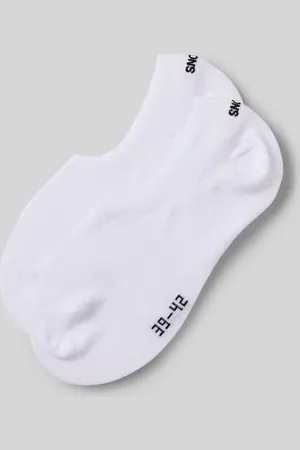 Snocks Skarpety z wyhaftowanym logo w zestawie 2 szt. model ‘Invisible’