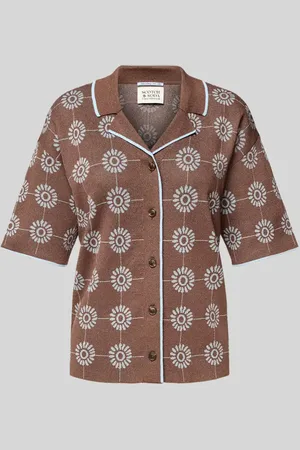 Scotch&Soda Bluzka z dzianiny o kroju regular fit z rękawem o dł. 1/2