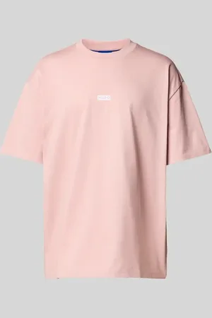 Hugo Blue T-shirt z nadrukiem z logo model ‘Nalono’