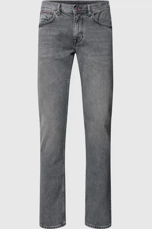 Tommy Hilfiger Jeansy o kroju straight fit z naszywką z logo model ‘STRAIGHT DENTON’