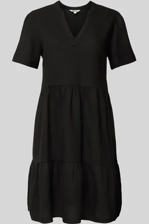 ONLY Sukienka casualowa o kroju comfort fit z mieszanki wiskozy i lnu model ‘TIRI-CARO’