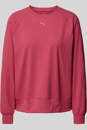 PUMA Bluza z nadrukiem z logo i okrągłym dekoltem