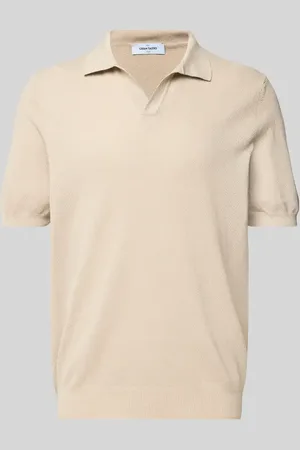 Gran Sasso Koszulka polo o kroju regular fit z dekoltem w serek