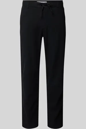 SELECTED Spodnie o kroju slim taperd fit z tunelem model ‘Brody’