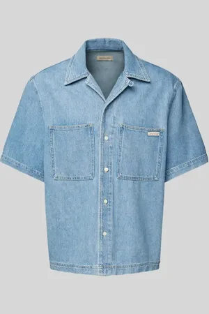 Calvin Klein Koszula jeansowa o kroju relaxed fit z kieszeniami na piersi