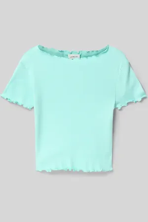 QS by s.Oliver T-shirt o kroju Slim Fit z czystej bawełny
