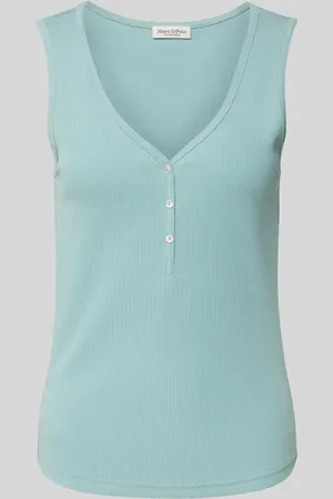 Marc O’ Polo Top o kroju slim fit z mieszanki bawełny