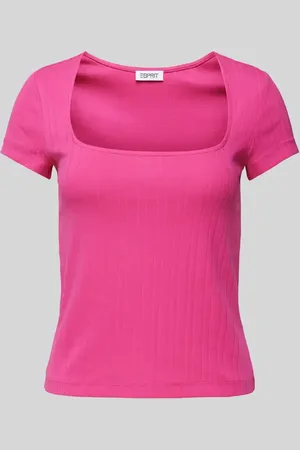 ESPRIT T-shirt z dekoltem w łódkę