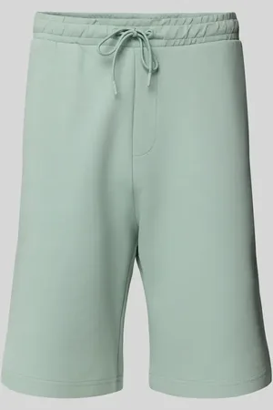 HUGO BOSS Szorty z dzianiny dresowej o kroju regular fit z elastycznym pasem model ‘Headlo’