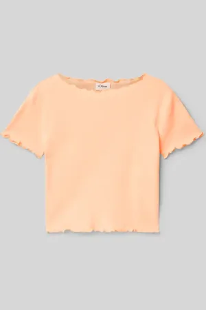 QS by s.Oliver T-shirt o kroju Slim Fit z czystej bawełny
