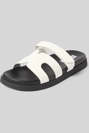 Steve Madden Klapki skórzane z zapięciem na rzep model ‘MISSILE’
