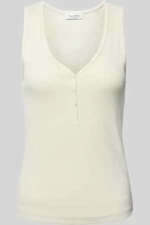 Marc O’ Polo Top o kroju slim fit z mieszanki bawełny