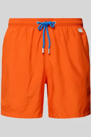 MC2 SAINT BARTH Spodenki kąpielowe o kroju regular fit z naszywką logo model ‘LIGHTING PANTONE’