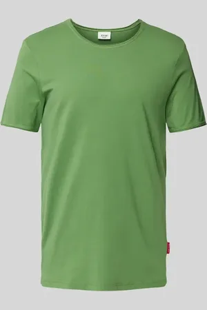 JOOP! T-shirt z prążkowanym, okrągłym dekoltem model ‘Cesare’
