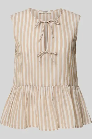 Scotch&Soda Top bluzkowy o kroju regular fit z wycięciem w kształcie łezki