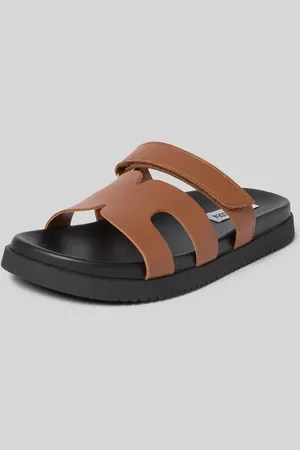 Steve Madden Klapki skórzane z zapięciem na rzep model ‘MISSILE’