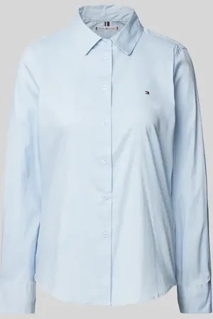 Tommy Hilfiger Bluzka koszulowa o kroju regular fit z listwą guzikową na całej długości